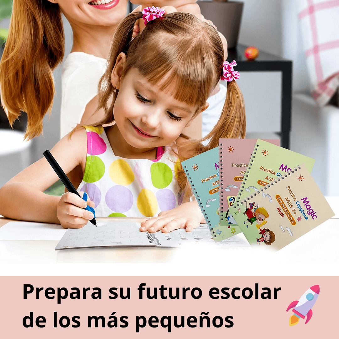 Set cuadernos de caligrafia montessori