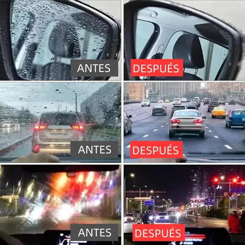 Limpiador de parabrisas y vidrios de autos