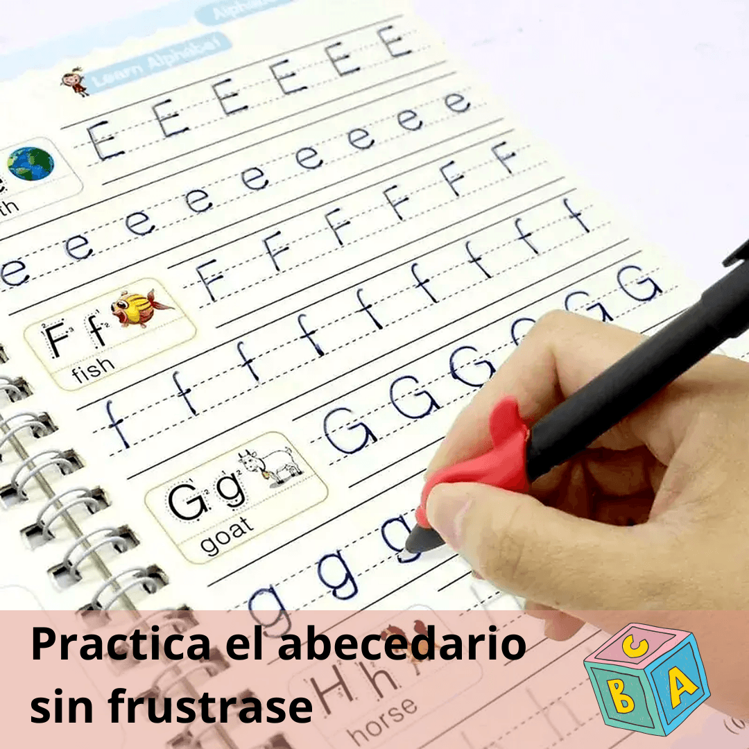 Set cuadernos de caligrafia montessori
