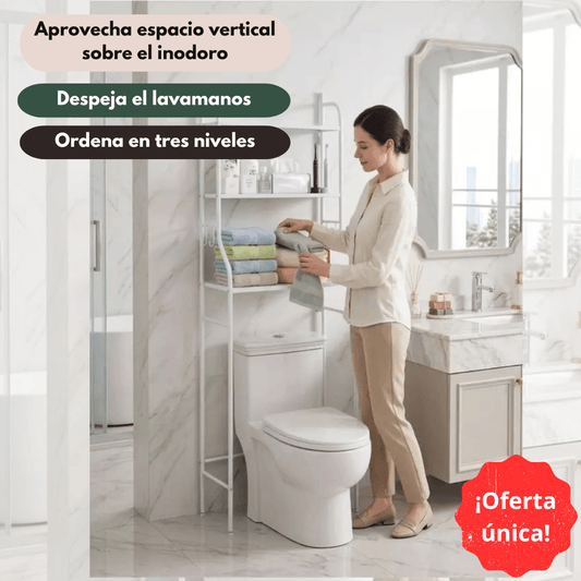 Estante organizador de baño