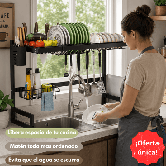 Escurridor de Platos sobre el Fregadero