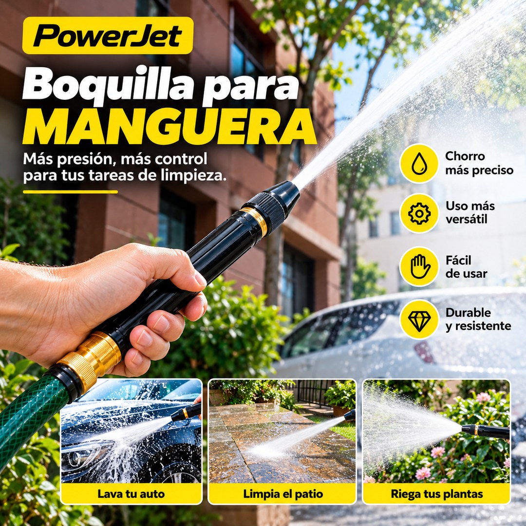 PowerJet - Limpieza precisa con menos esfuerzo