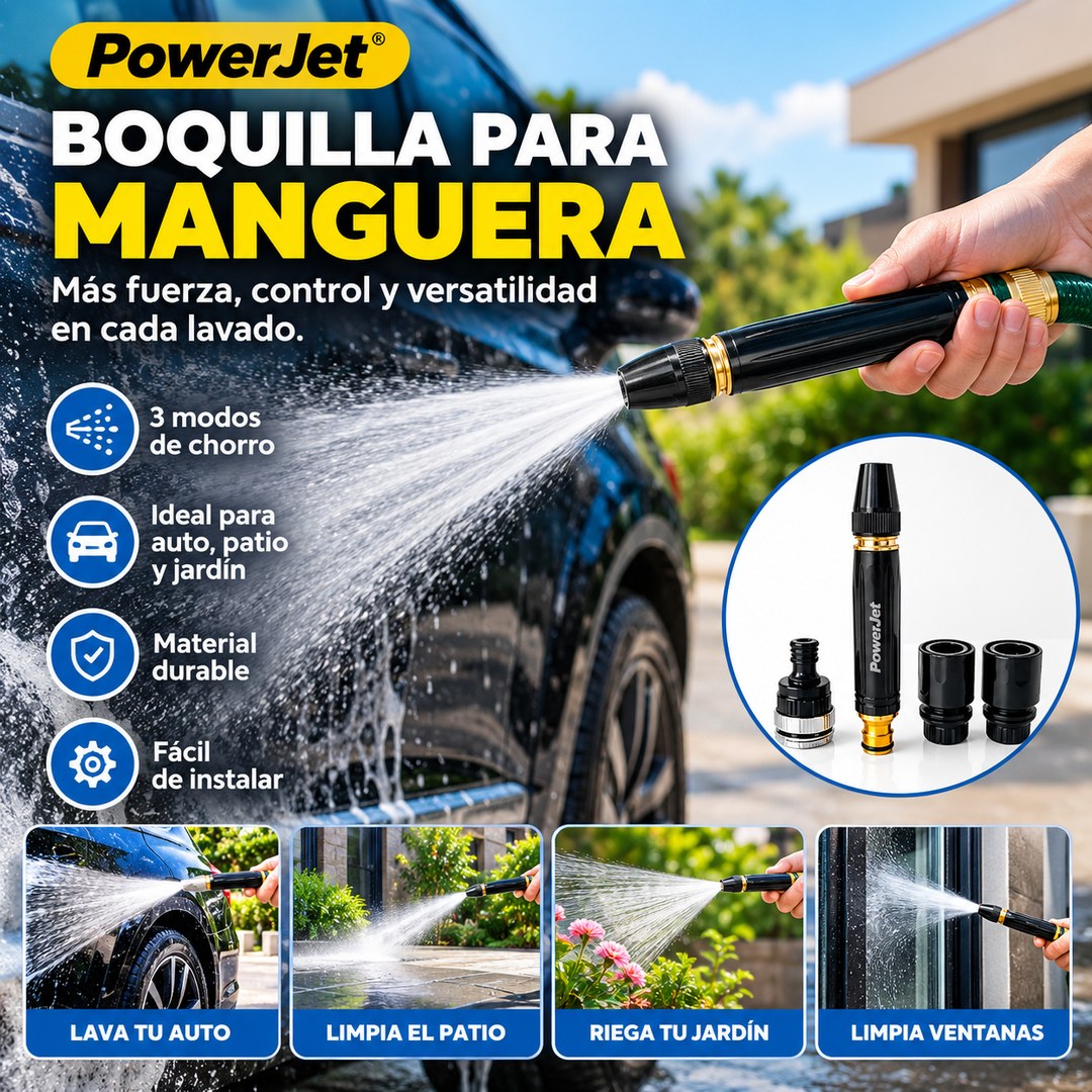 PowerJet - Limpieza precisa con menos esfuerzo