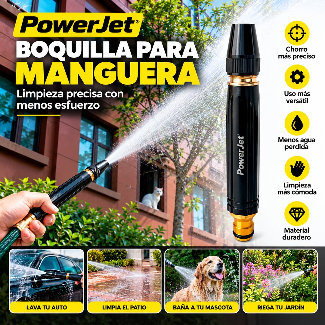 PowerJet - Limpieza precisa con menos esfuerzo